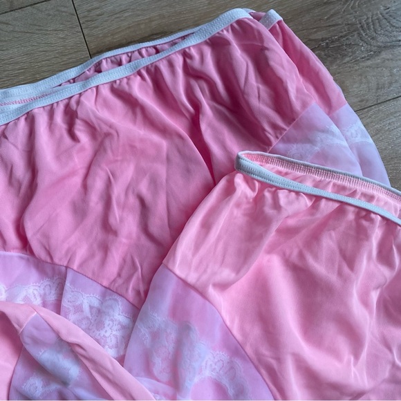 Vintage Stanfields Panties Truro Nova Scotia pink lace trim vintage lingerie - Picture 2 of 4